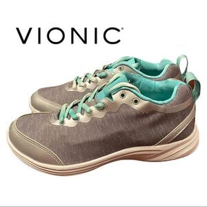 NEW Vionic Agile FYN Light Grey Women's Tennis Shoes Sneakers 5